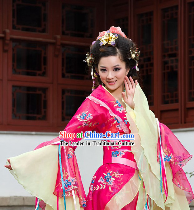 Ancient Chinese Palace Empress Costume Complete Set for Women