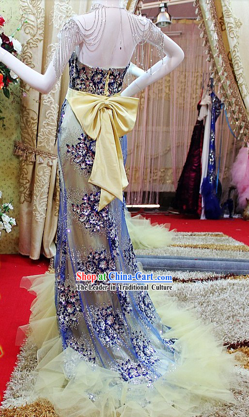 Stunning Shinning Handmade Evening Dress for Women