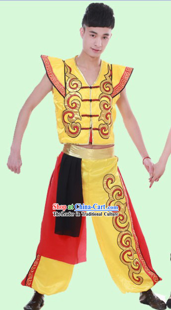 Traditional Chinese Drum Player Outfit for Men