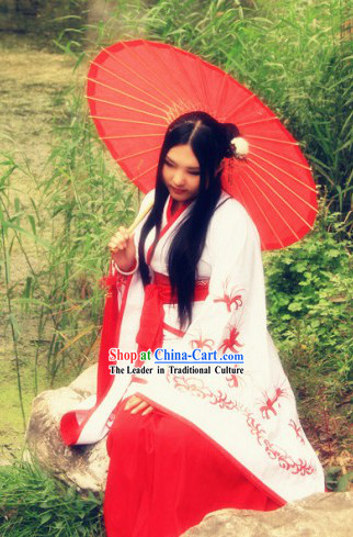 Ancient Chinese Hanfu Clothing Attire Complete Set for Women