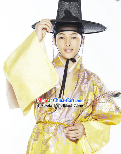 Ancient Korean TV Drama Plays Hanbok Costume Complete Set for Men