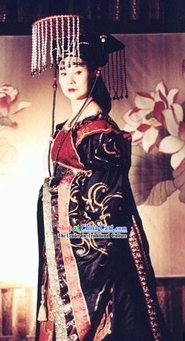 Daming Palace TV Drama Wu Zetian Costumes and Crown