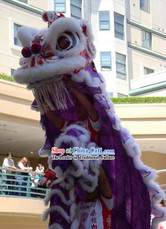 Purple Hoksan Wedding Lion Dance Costume for Rental