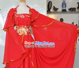 Ancient Chinese Red Wedding Dress for Women