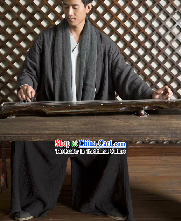 Chinese Classical Hanfu Clothing Complete Set for Wise Man