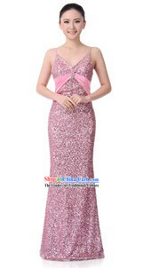Traditional Shinning Pink Chorus Dresses for Women