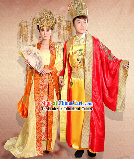 Ancient Chinese Imperial Wedding Dresses Two Complete Sets