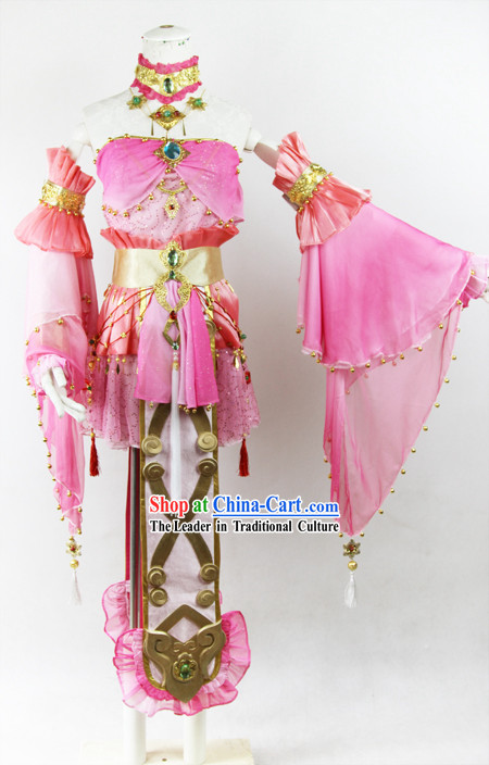Ancient Chinese Xian Jian Qi Xia Legend Fairy Cosplay Costumes Complete Set for Women
