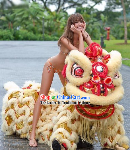 TV and Film Professional Performance and Parade Lion Dance Costume Complete Set