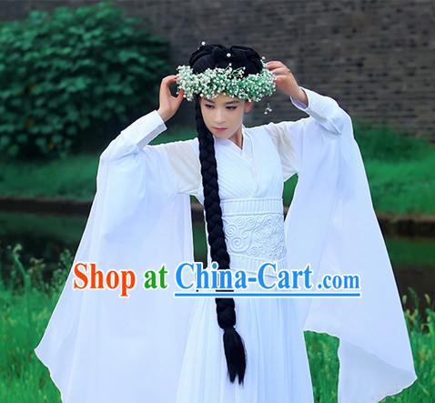 Xiao Long Nv White Clothes Complete Set for Women