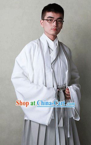 Traditional Chinese Han Fu Clothes Complete Set for Men