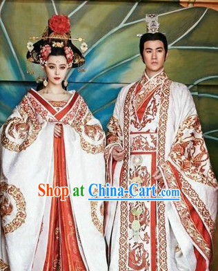 Ancient Chinese Tang Imperial Palace Wu Zetian Female Emperor Clothing