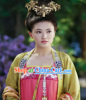 Ancient Tang Dynasty Empress Attire Complete Set
