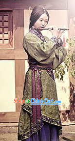 Han Dynasty Princess Clothing and Headdress Complete Set