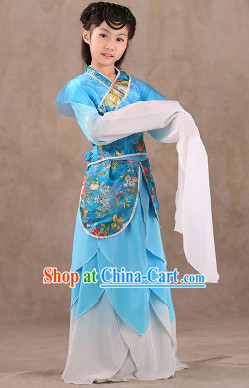 Water Sleeves Classical Dancing Costumes Complete Set for Children