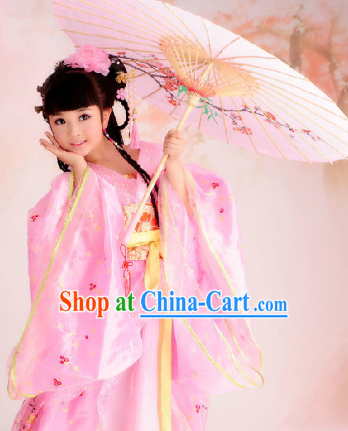 Ancient Palace Pink Princess Suits Complete Set for Kids