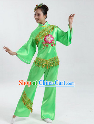Traditional Asian Dance Costume Complete Set for Women