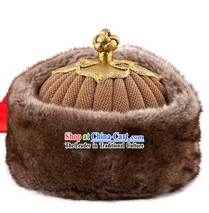Ancient Chinese Mongolian Emperor Genghis Khan Hat