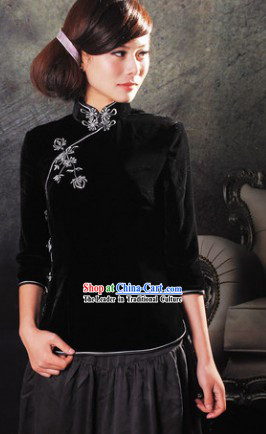 Traditional Chinese Silk Minguo Lady Clothing