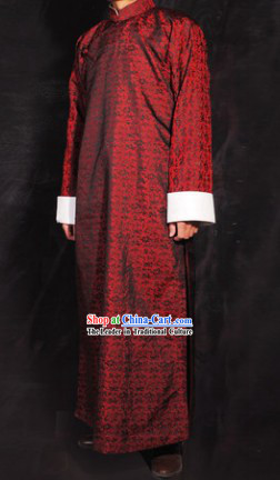 Traditional Chinese Minguo Time Long Robe for Men