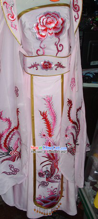 Traditional Chinese Opera Stage Performance High Collar Empress Costumes
