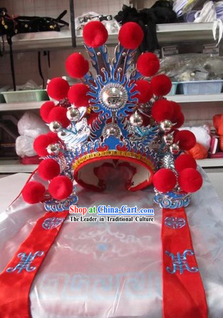 Chinese Peking Opera Guan Yu Hat for Children