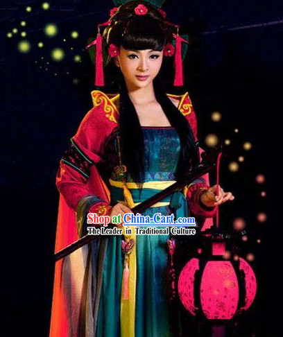 Ancient Chinese Tang Dynasty Barbie Doll Costumes Complete Set