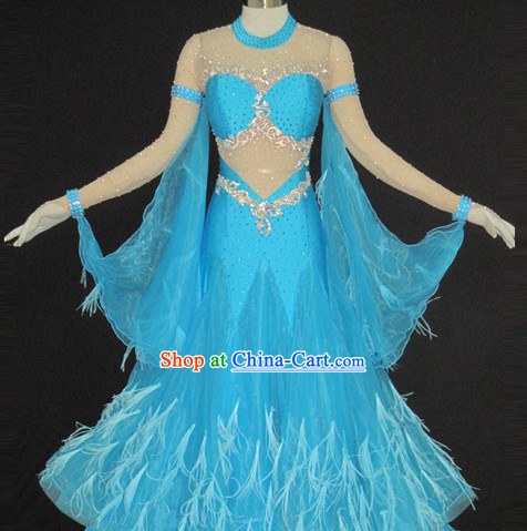 High Quality Dance Recital and Competition Feather Modern Dance Costumes