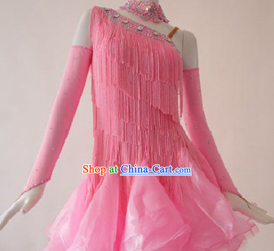 Competition Quality Ballroom Fringe Dancing Outfit for Women