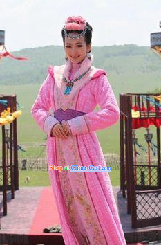 Chinese Costume Period of the Northern and Southern Dynasties Hua Mulan Legend Mongolian Tribe Princess Clothes Complete Set for Women