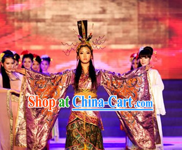 Wang Zhaojun Costumes and Hat Complete Set