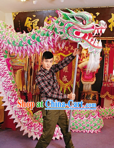 Luminous Chinese Dragon Mask Costumes Complete Set for 10 People