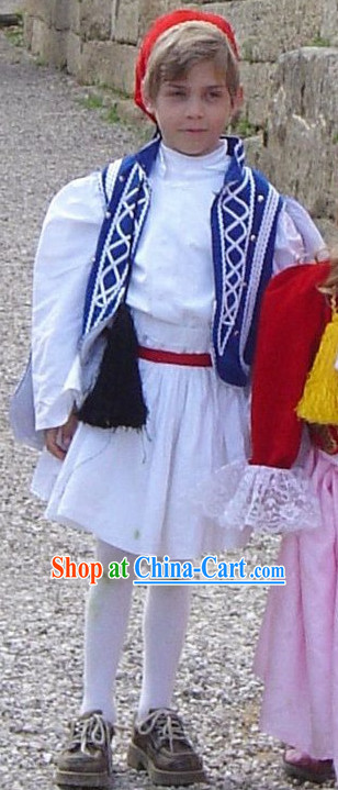 Traditional Greek Costume Tsolias Complete Set for Kids