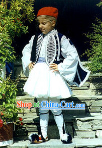 Traditional Greek Tsolias Costume for Boys