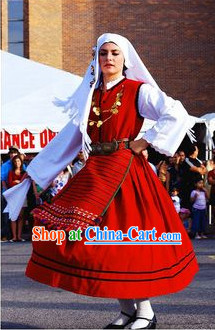 Traditional Greek Dance Costume for Women