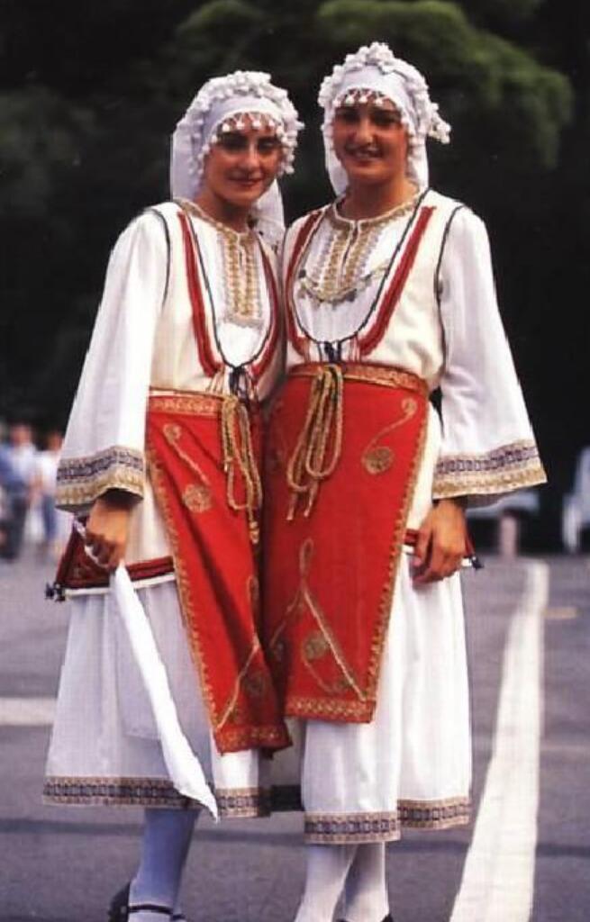 Greek Folk Female Costumes Complete Set