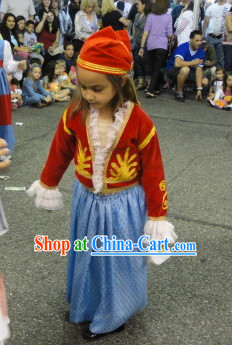 Little Girls Greek National Costumes Complete Set
