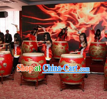 Chinese Dragon and Lion Dance Performance Drum