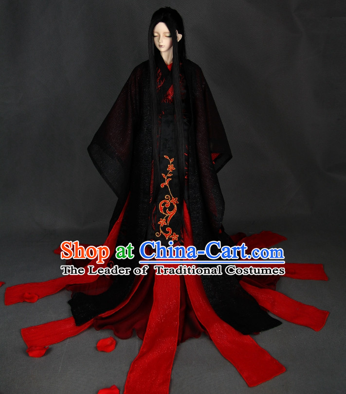 Asian Chinese Traditional Halloween Costumes Complete Set