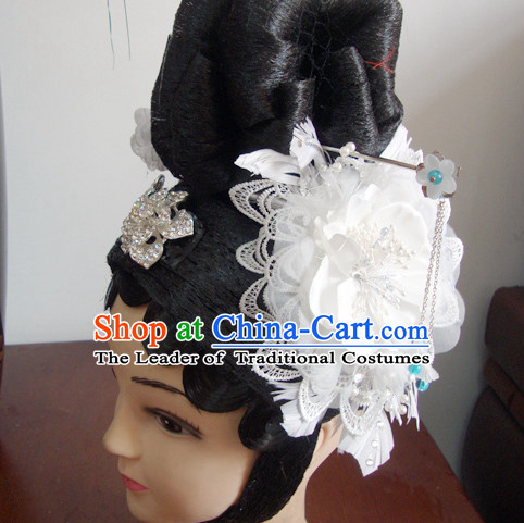 Chinese Opera Peking Opera Cantonese Opera Hairstyles Fascinators Fascinator Wholesale Jewelry Hair Pieces and Black Wigs