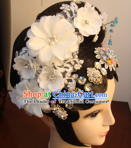 Chinese Opera Theatrical Performances White Snake Legend Fairy Fascinators Fascinator Wholesale Jewelry Hair Pieces