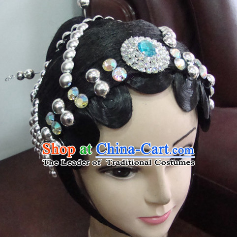 Chinese Opera Peking Opera Cantonese Opera Hairstyles Fascinators Fascinator Wholesale Jewelry Hair Pieces and Black Wigs