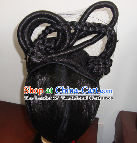 Chinese Opera Peking Opera Cantonese Opera Hairstyles Fascinators Fascinator Wholesale Jewelry Hair Pieces and Black Wigs