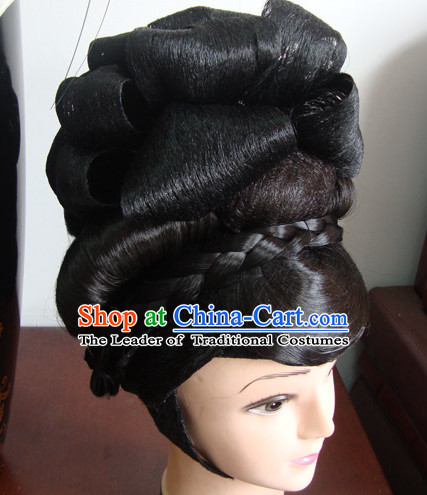 Chinese Opera Peking Opera Cantonese Opera Hairstyles Fascinators Fascinator Wholesale Jewelry Hair Pieces and Black Wigs