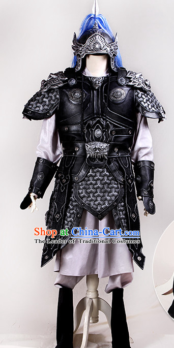 Chinese Ancient Style Body Armor Knight Armor Samural Helmet Complete Set