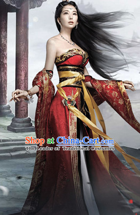 Asian Chinese Ancient Sexy Beauty Halloween Costume Cosplay Costumes Complete Set