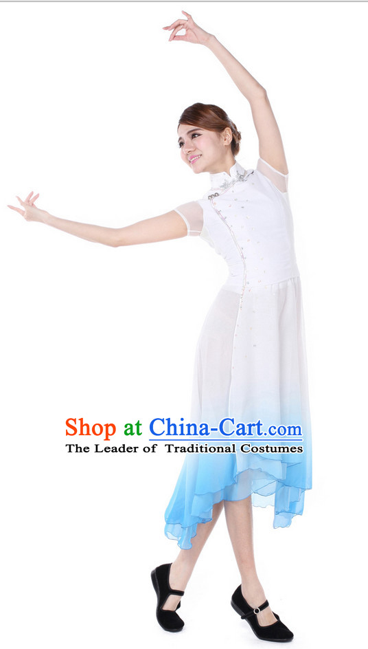 Chinese Fan Dance Costume Wholesale Clothing Group Dance Costumes Dancewear Supply for Girls