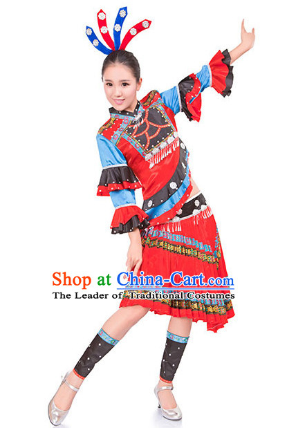 Chinese Folk Dancing Clothes Costume Wholesale Clothing Group Dance Costumes Dancewear Supply for Men