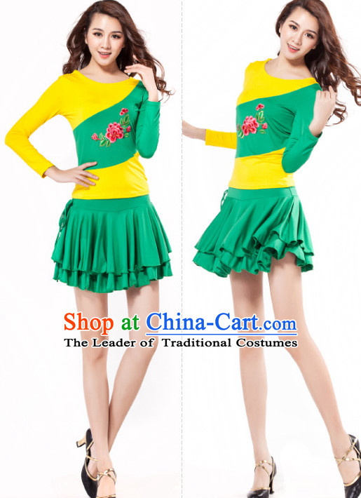 Asia Chinese Festival Parade Folk Stage Dance Costume and Headpieces for Women