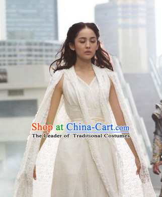 New Stone Age Costume Ancient Chinese Style Xia Dynasty Nv Wa Costumes Mythology Legend Goddess Complete Set